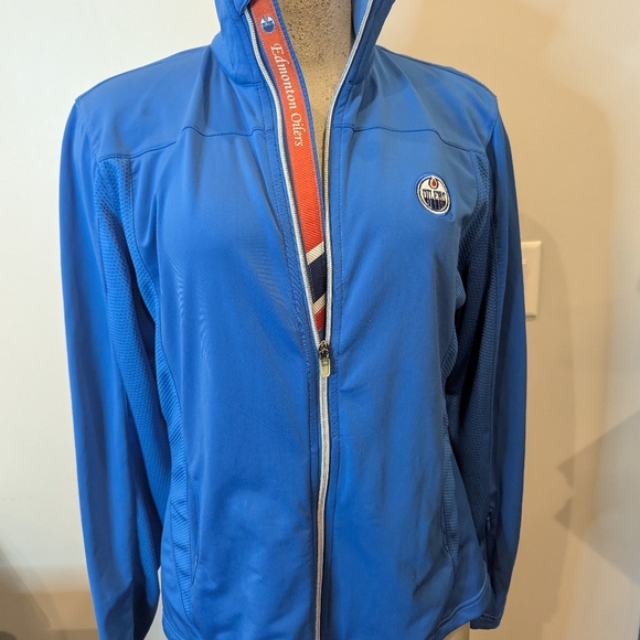 Oilers Womens Blue Long Sleeve Track Jacket Size L NWOT - Picture 9 of 14